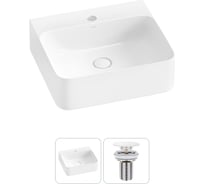 Подвесная или накладная раковина для ванной комнаты Wellsee Clermont в наборе 2 в 1 302601000