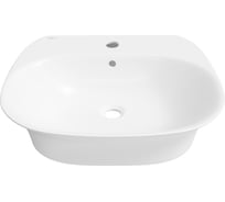 Накладная/подвесная раковина для ванной Wellsee Excellence Pro : ширина умывальника 50 см, цвет глянцевый белый 31760100S