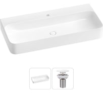 Подвесная или накладная раковина для ванной комнаты Wellsee Clermont в наборе 2 в 1 302604000
