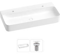 Подвесная или накладная раковина для ванной комнаты Wellsee Clermont в наборе 2 в 1 302618000