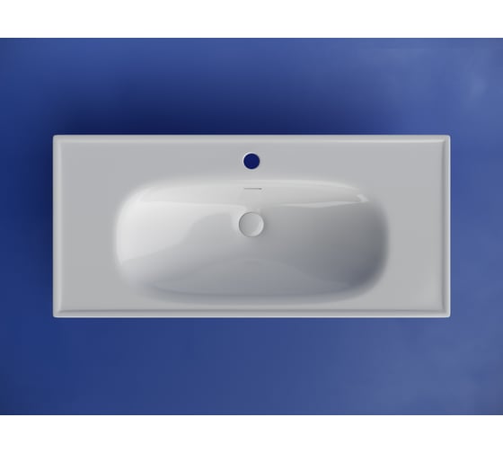 Раковина накладная Ceramicanova Sabo с отверстием под смеситель 1000x460x130 белый CN13003