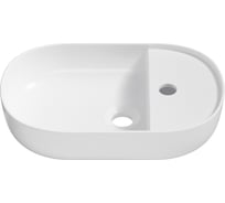 Рукомойник Wellsee, маленькая раковина для туалета WC Area : накладная раковина 43 см, глянцевый белый 331801000