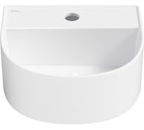 Рукомойник Wellsee, маленькая раковина для туалета WC Area : накладная раковина 32 см с креплением, глянцевый белый 331802000