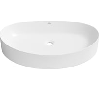 Накладная раковина для ванной Wellsee Belle Spa 2.0 : нестандартная, ширина умывальника 65 см, цвет глянцевый белый 335804000