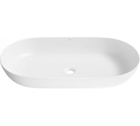 Накладная раковина для ванной Wellsee Chic Riviera : овальная, ширина умывальника 80 см, цвет матовый белый 326813000