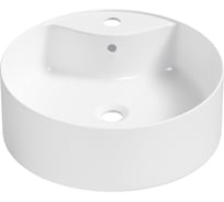 Накладная раковина для ванной комнаты Wellsee Praxis, ширина 40 см, цвет глянцевый белый 32940100S