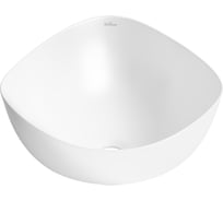 Накладная раковина для ванной комнаты Wellsee Nexus Flex, ширина умывальника 38 см, цвет глянцевый белый 323401000