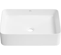 Накладная раковина для ванной комнаты Wellsee Mint, ширина умывальника 50 см, цвет глянцевый белый 338102000