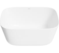 Накладная раковина для ванной Wellsee Fontenay Paris прямоугольная, ширина умывальника 45 см, цвет глянцевый белый 323303000