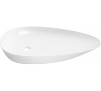 Накладная раковина для ванной Wellsee Faze Moment нестандартная, ширина умывальника 76 см, цвет глянцевый белый 337801000