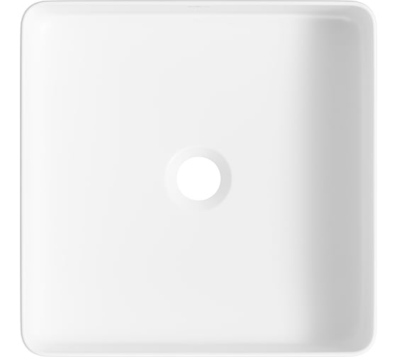 Накладная раковина для ванной Wellsee FreeDom 2.0 квадратная, ширина умывальника 36 см, цвет матовый белый 323009000