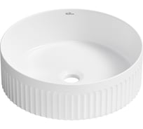 Накладная раковина для ванной Wellsee Festive Fox 2.0 круглая, ширина умывальника 36 см, цвет глянцевый белый 319601000