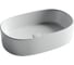 Раковина накладная овальная Ceramicanova 561x359x149, цвет белый CN6075 1