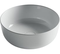 Раковина накладная круглая Ceramicanova 356x356x135, цвет белый CN6073
