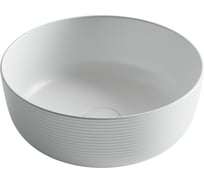 Раковина накладная круглая Ceramicanova 356x356x135, цвет белый матовый CN6073MW