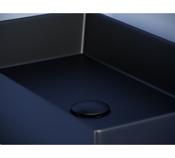 Раковина накладная прямоугольная Ceramicanova 601x361x130, цвет черный матовый, арт. CN6070MB