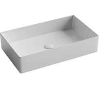 Раковина накладная прямоугольная Ceramicanova 601x361x130, цвет белый, арт. CN6070