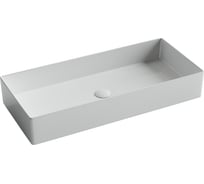 Раковина накладная прямоугольная Ceramicanova 801x361x130, цвет белый CN6072