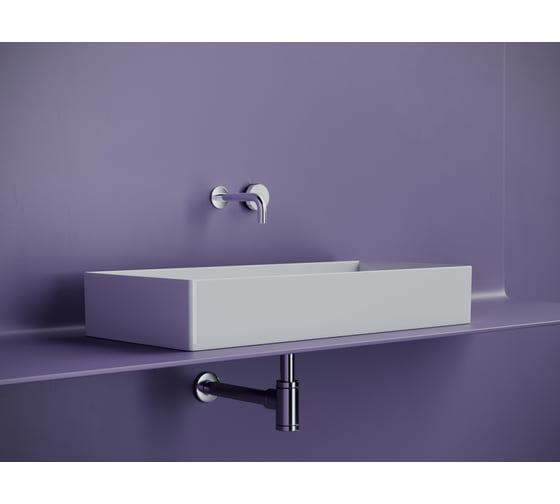 Раковина накладная прямоугольная Ceramicanova 801x361x130, цвет белый CN6072