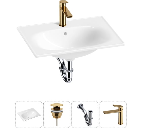 Врезная раковина для ванной Lavinia Boho комнаты Bathroom Sink в наборе 4 в 1 20217601R