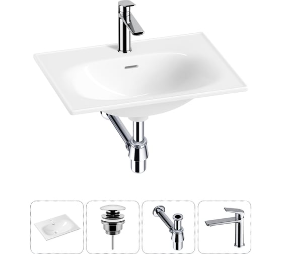 Врезная раковина для ванной Lavinia Boho комнаты Bathroom Sink в наборе 4 в 1 20217631R