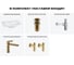 Врезная раковина для ванной Lavinia Boho комнаты Bathroom Sink в наборе 5 в 1 20217621R 12
