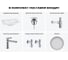 Врезная раковина для ванной Lavinia Boho комнаты Bathroom Sink в наборе 6 в 1 20217639R 14