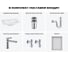 Врезная раковина для ванной Lavinia Boho комнаты Bathroom Sink в наборе 6 в 1 20217591R 14