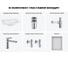 Врезная раковина для ванной Lavinia Boho комнаты Bathroom Sink в наборе 6 в 1 20217623R 14