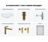 Врезная раковина для ванной Lavinia Boho комнаты Bathroom Sink в наборе 6 в 1 20217625R 14