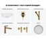 Врезная раковина для ванной Lavinia Boho комнаты Bathroom Sink в наборе 6 в 1 20217665R 14