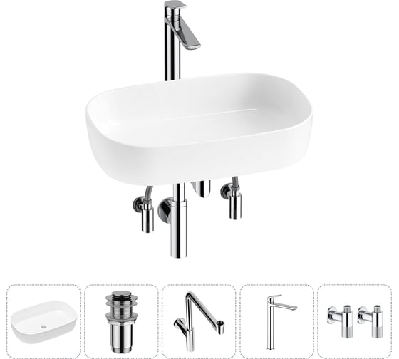 Накладная раковина для ванной Lavinia Boho комнаты Bathroom Sink в наборе 5 в 1 20217559R 1