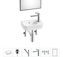 Мини-раковина для ванной комнаты или туалета Lavinia Boho One в наборе 6 в 1 20217391R