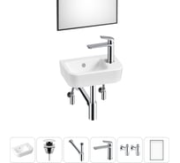 Мини-раковина для ванной комнаты или туалета Lavinia Boho One в наборе 6 в 1 20217367R