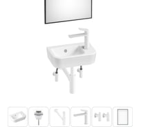 Мини-раковина для ванной комнаты или туалета Lavinia Boho One в наборе 6 в 1 20217394R