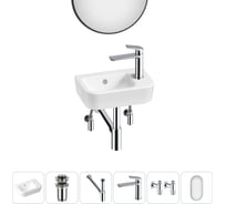 Мини-раковина для ванной комнаты или туалета Lavinia Boho One в наборе 6 в 1 20217355R