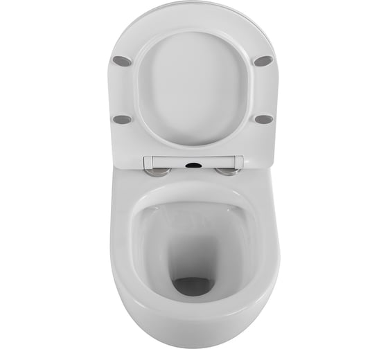 Унитаз подвесной безободковый с сиденьем BelBagno UNO 2.0 BB7306CHR/SC