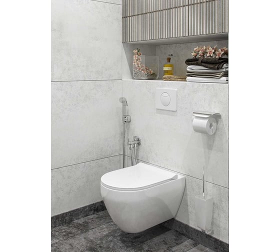 Унитаз Gesso Деймос HOME De Luxe с сиденьем микролифт, комплект крепежей для подвесного унитаза 9 021 118