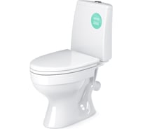 Унитаз-компакт Gesso ЛОГОС HOME De Luxe c 2-х уровневой арматурой, сиденьем микролифт и болтами крепления 9 021 069