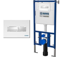Инсталляция с кнопкой Nova 7320 Line белая 45017320