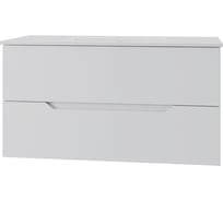 Подвесная тумба с раковиной Orange Line белая матовая Li-100Tuw+RA