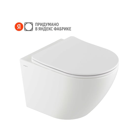 Унитаз подвесной Pragma Nanta, белый глянцевый, безободковый, NAN1.GWWR.020 901855.NAN1.GWWR.020-2