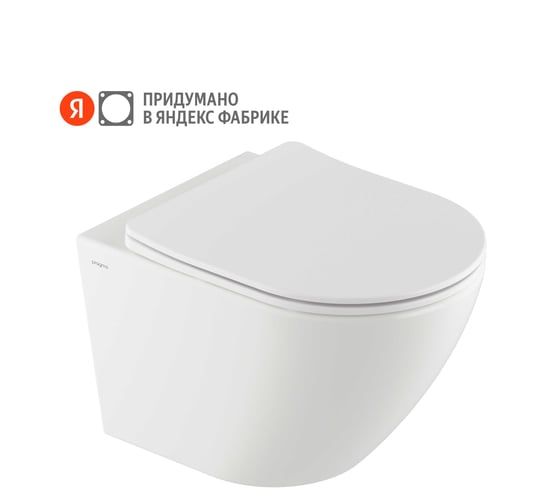 Унитаз подвесной Pragma Nanta, белый глянцевый, смыв Торнадо, NAN1.GWWT.002 901855.NAN1.GWWT.002-2