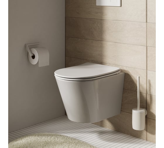 Унитаз подвесной Pragma Olako, белый глянцевый, смыв Торнадо, OLK1.GWWT.001 901855.OLK1.GWWT.001-2