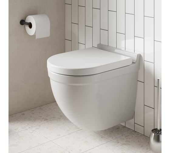 Унитаз подвесной Pragma Pelao, белый глянцевый, безободковый, PEL1.GWWR.022 901855.PEL1.GWWR.022-2