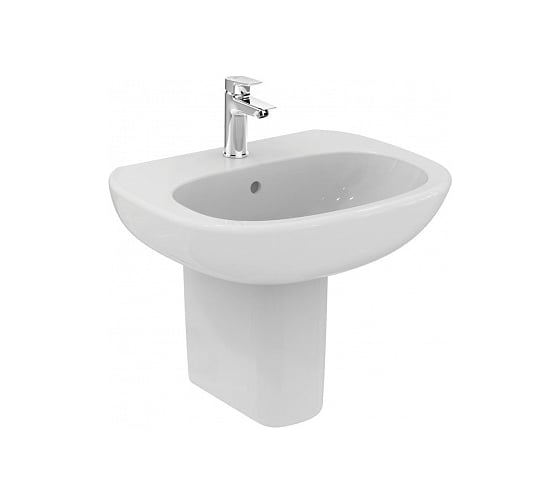 Умывальник Ideal Standard T009401 TESI 50 см для монтажа с колонной или полуколонной 00041497
