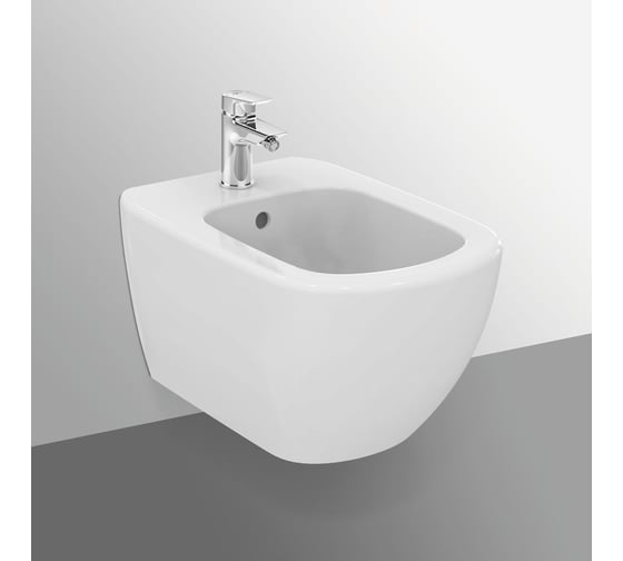 Подвесное биде Ideal Standard T3552V1 TESI Silk White белый шёлк 00063015