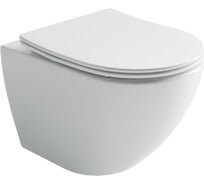 Подвесной унитаз Ceramicanova Metropol безободковый, смыв торнадо CN4002T