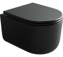 Подвесной унитаз Ceramicanova Ulma безободковый, смыв торнадо CN4006TMB