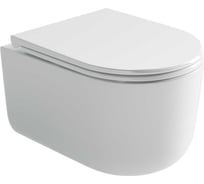 Подвесной унитаз Ceramicanova Ulma безободковый, смыв торнадо CN4006T